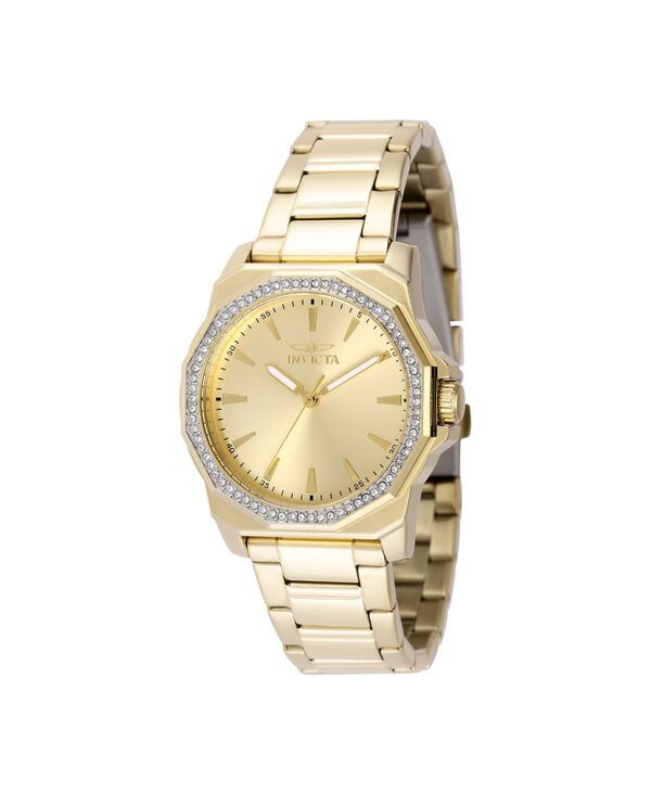 インビクタ レディース アクセサリー 腕時計 Invicta Womens 49113 Speedway Quartz 3 Hand Gold Dial Watch Gold ゴールド