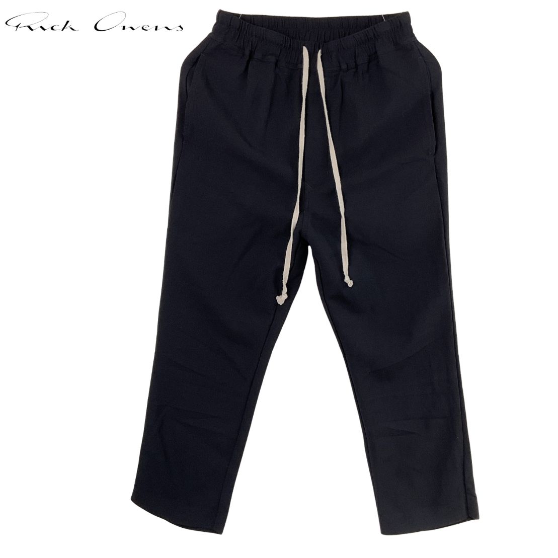 ‼️最終値下げ‼️Rick Owensサルエルパンツ イージー 46 S Rick Owens ウールサルエルパンツ 46 ブラック 【値下げ交渉歓迎