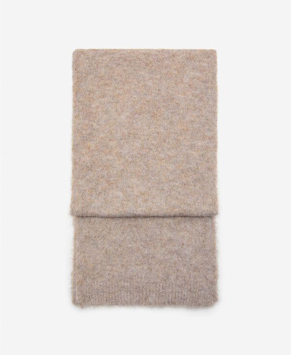 マンゴ レディース アクセサリー マフラー・ストール・スカーフ ニット MANGO Womens Plain Knitted Scarf Medium Brown ブラウン