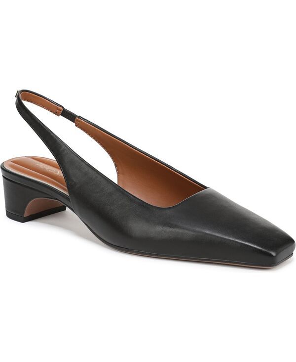 フランコサルト レディース シューズ パンプス Franco Sarto Womens Lyanna Square Toe Slingback Pumps Black Leather ブラック