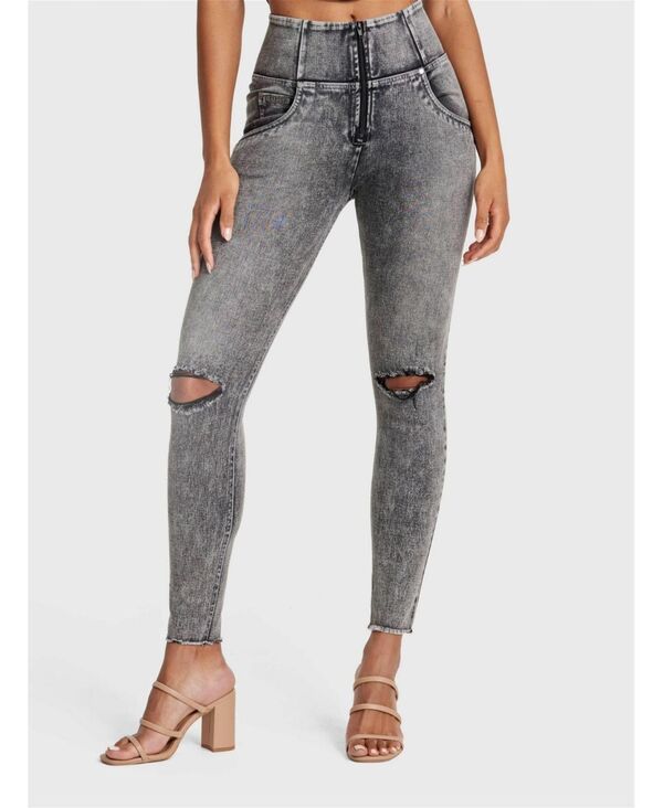 フレッディ レディース ボトムス デニムパンツ ジーンズ Freddy Womens WRUP SNUG Ripped Jeans Grey グレー