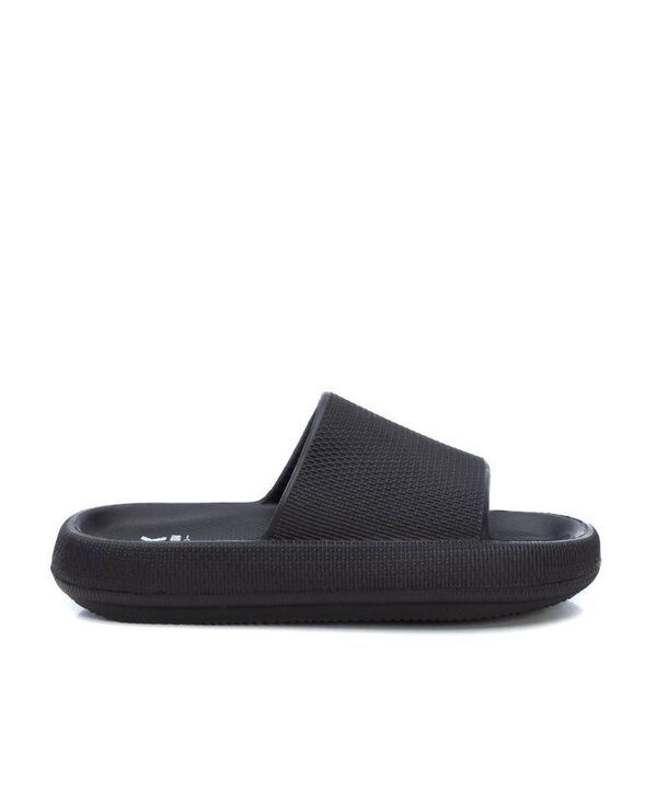 キシタイ メンズ シューズ サンダル XTI Mens Rubber Slide Sandals Black ブラック