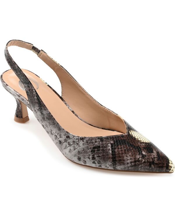 ジュルネ コレクション レディース シューズ パンプス ヒール Journee Collection Womens Mikoa Slingback Pointed Toe Kitten Heels B