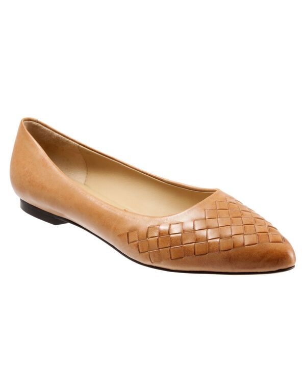 トロッターズ レディース シューズ パンプス Tシャツ Trotters Estee Woven Flatan タン