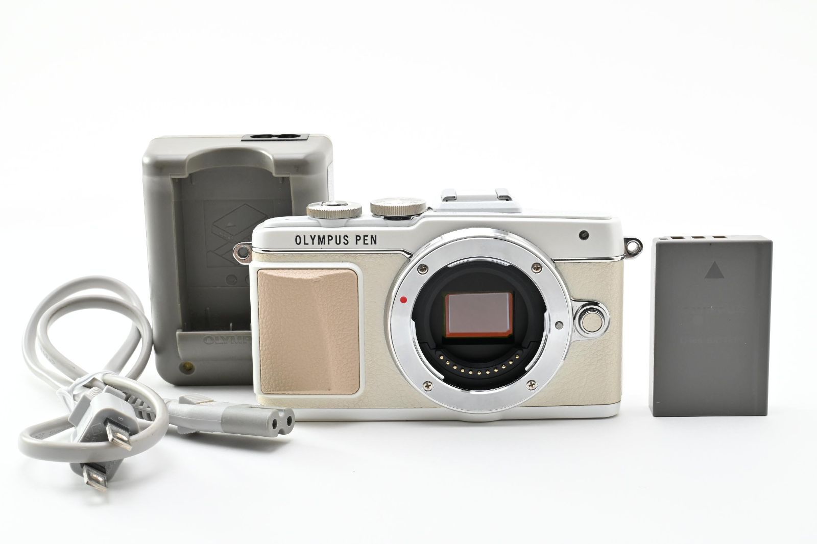 ★良品★ 《ショット数 12787回》 オリンパス OLYMPUS PEN Lite E-PL7 ボディ ホワイト #2428