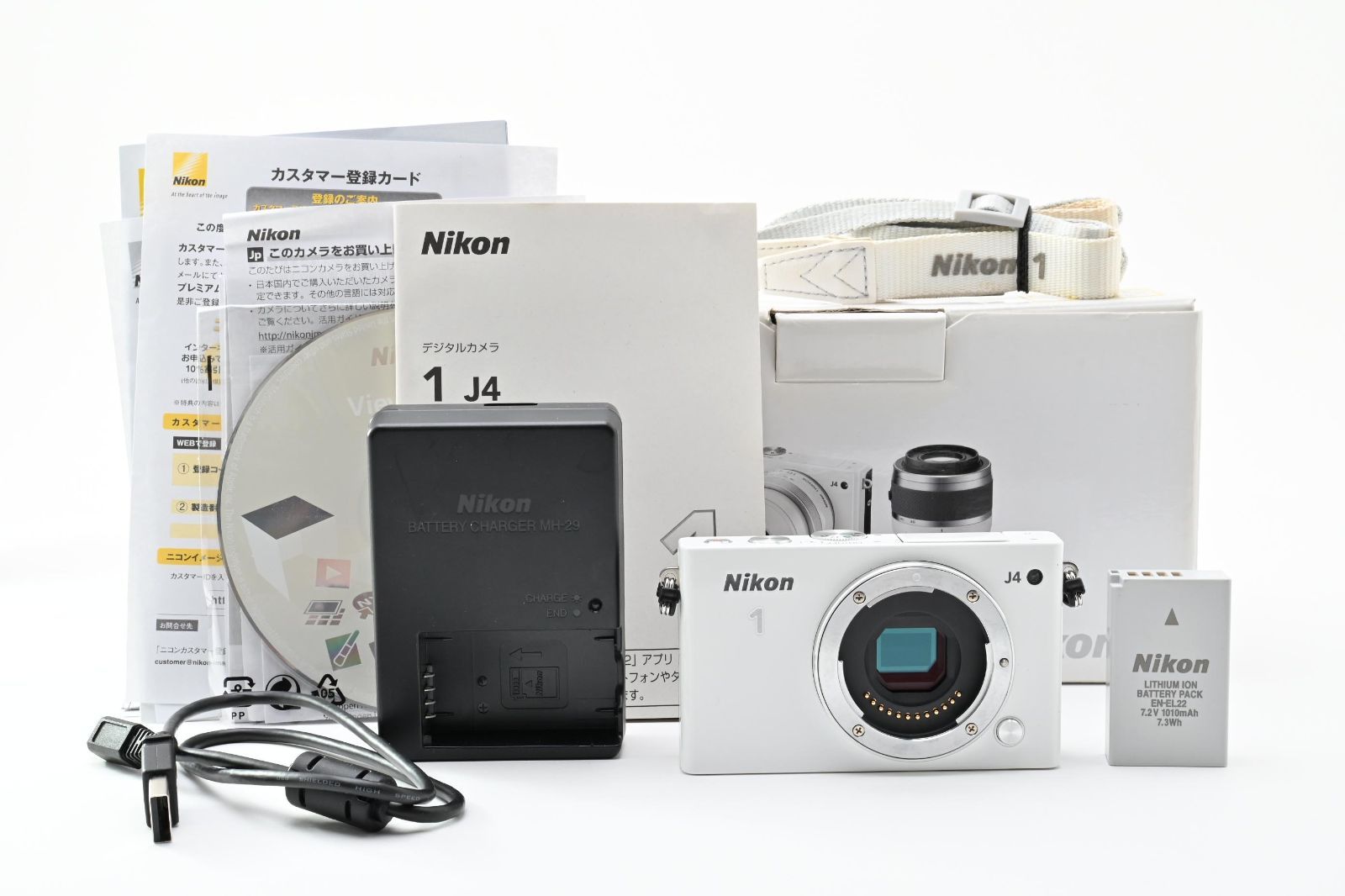 ★美品★ ニコン NIKON Nikon 1 J4 ボディ ホワイト 《元箱付き》現状品#2423