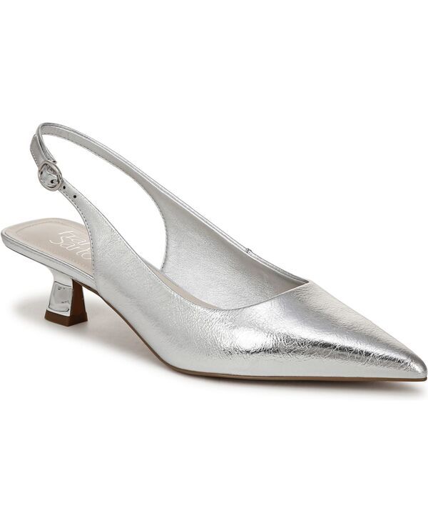 フランコサルト レディース シューズ パンプス Franco Sarto Womens Jaden Pointed Toe Slingback Pumpsilver Faux Leather シルバー
