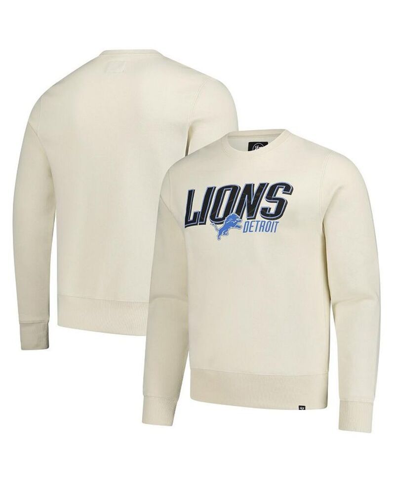 47 ブランド メンズ アウター パーカー・スウェット スウェット シャツ 47 Brand Mens Cream Detroit Lions Locked In Headline Pullover