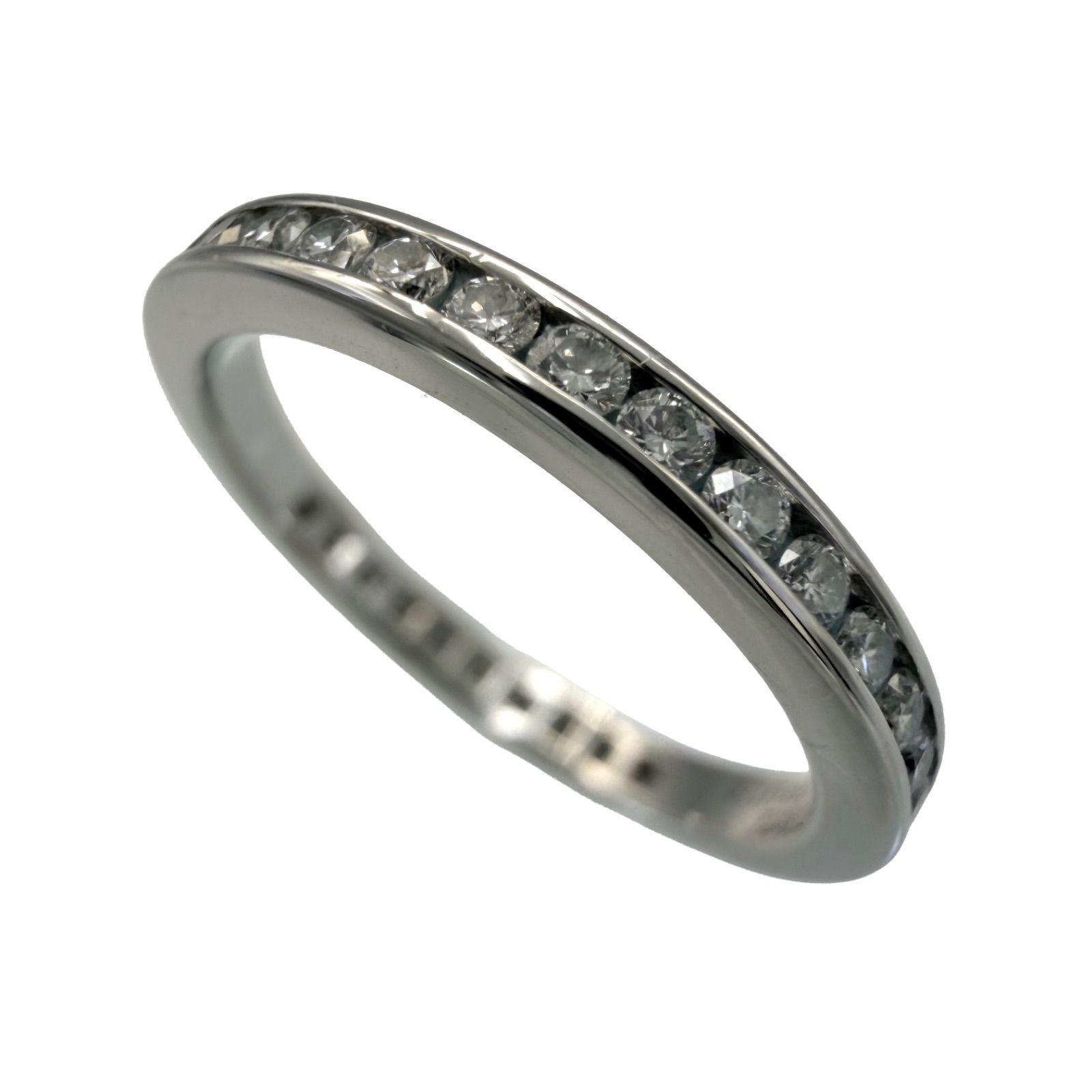Tiffany&Co. ティファニー チャネルセッティング フルエタニティ ダイヤ 7.5号 Pt950