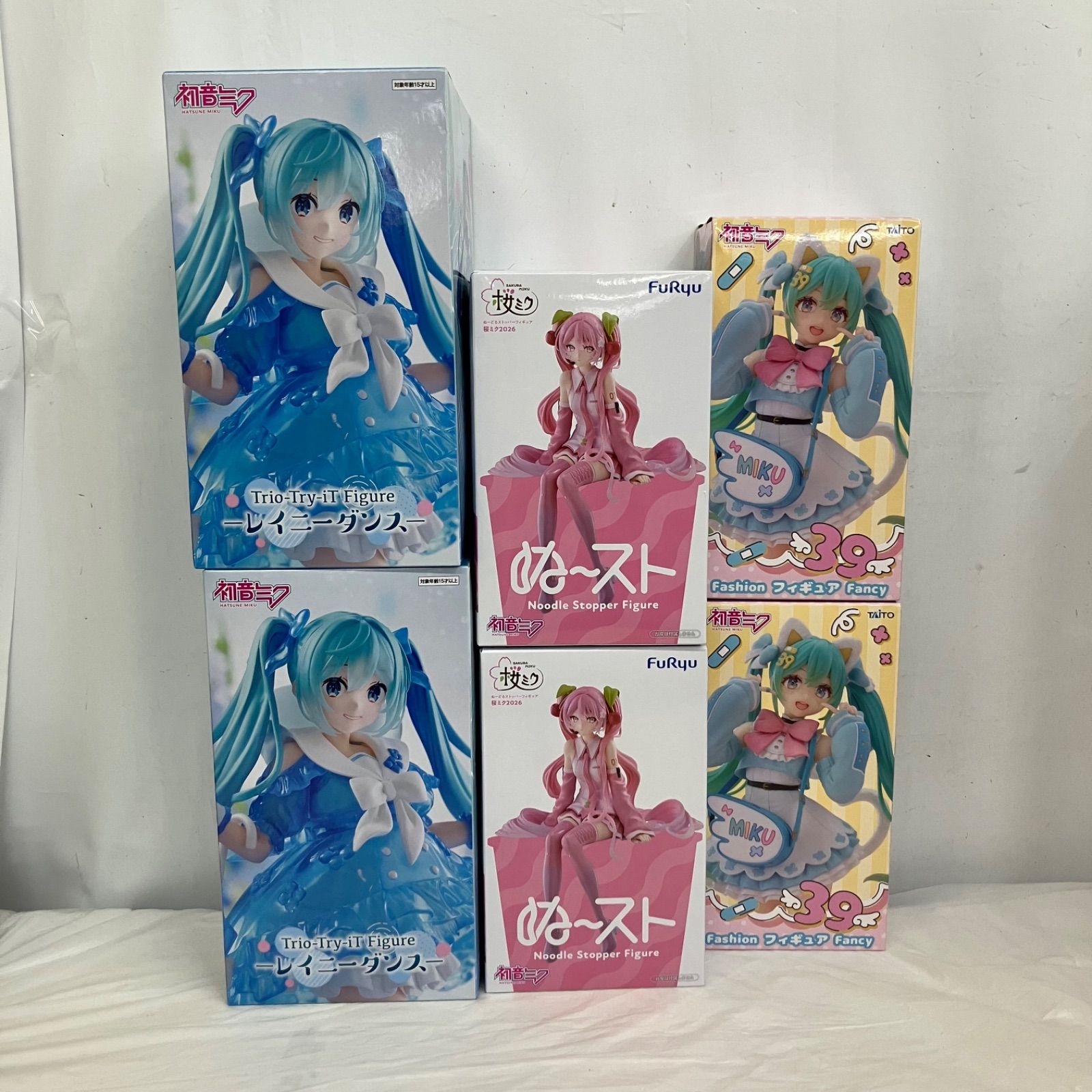 未開封 初音ミク レイニーダンス fancy 桜ミク2026 フィギュア 3種 6個
