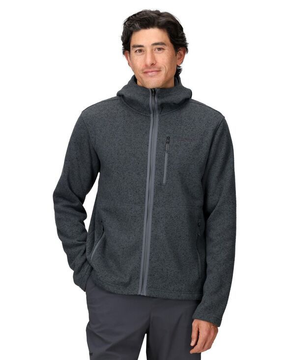 マーモット メンズ アウター パーカー・スウェット Marmot Mens Drop Line FullZip Hoodie Steel onyx heather ヘザー