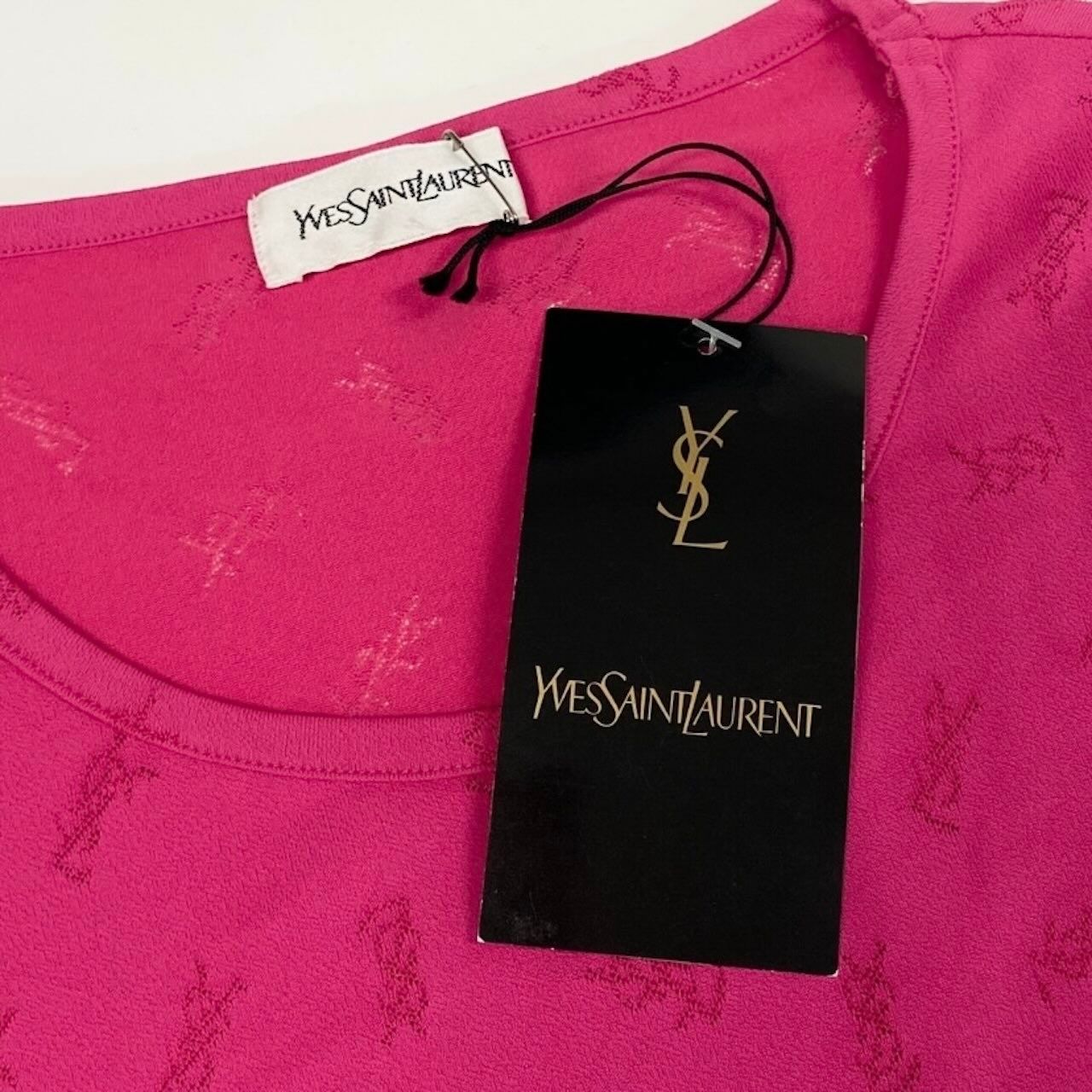 新品未使用 YVES SAINT LAURENT イヴ サンローラン YSLロゴ 半袖T