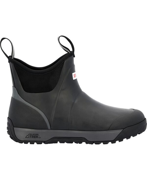 エクストラタフ メンズ シューズ ブーツ・レインブーツ アンクル フリース XTRATUF Mens Ice Fleece Lined Ankle Deck Boot Black ブラック