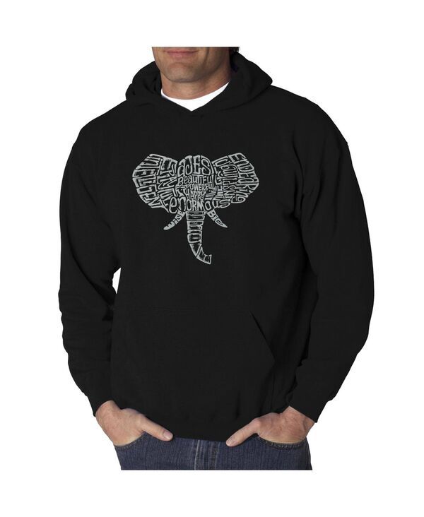 エルエーポップアート メンズ アウター パーカー・スウェット LA Pop Art Mens Word Art Hoodie Elephantusks Black ブラック 11,866円