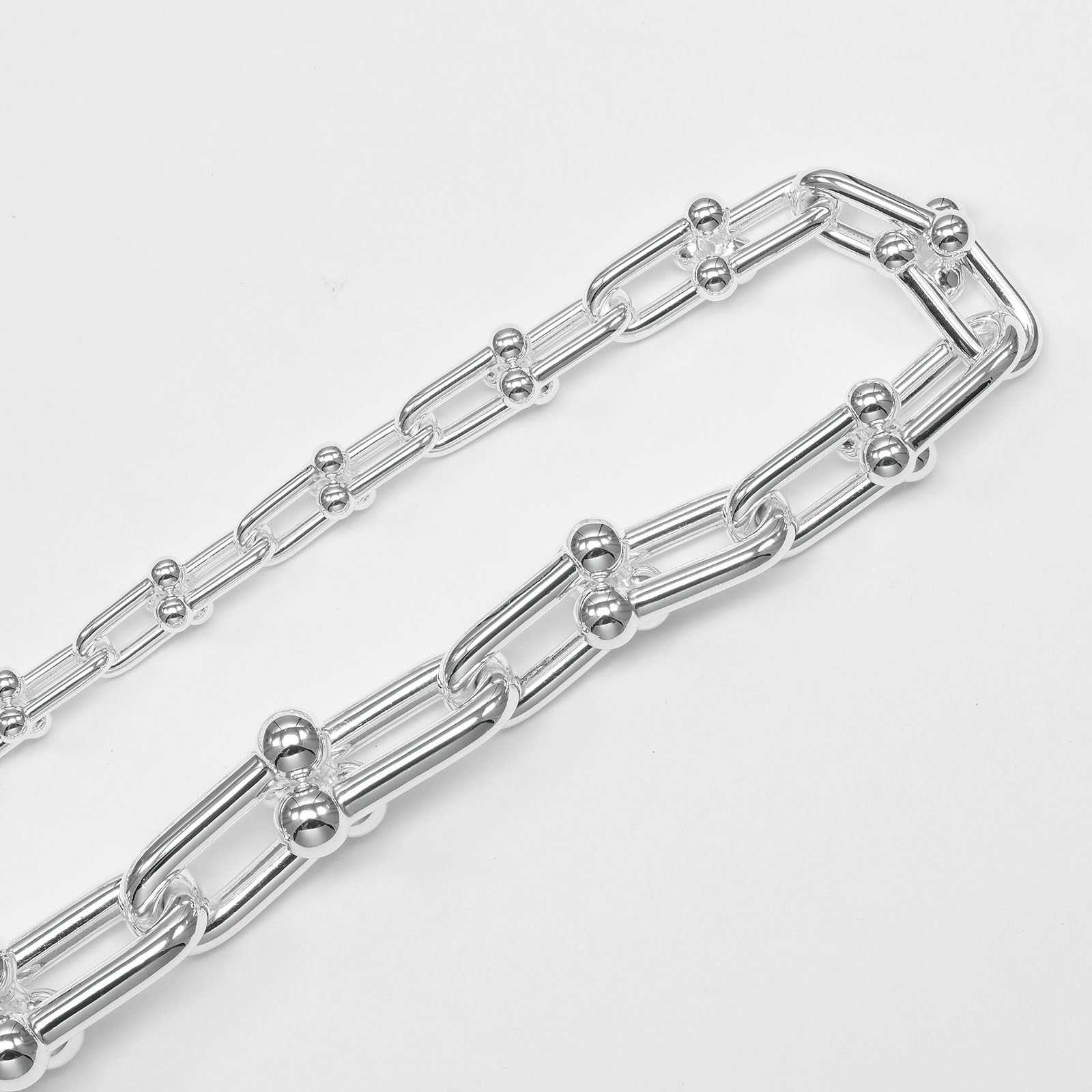 【TIFFANY&Co.】ティファニー ハードウェア グラジュエイテッドリンク シルバー925 レディース 106.4g ネックレス