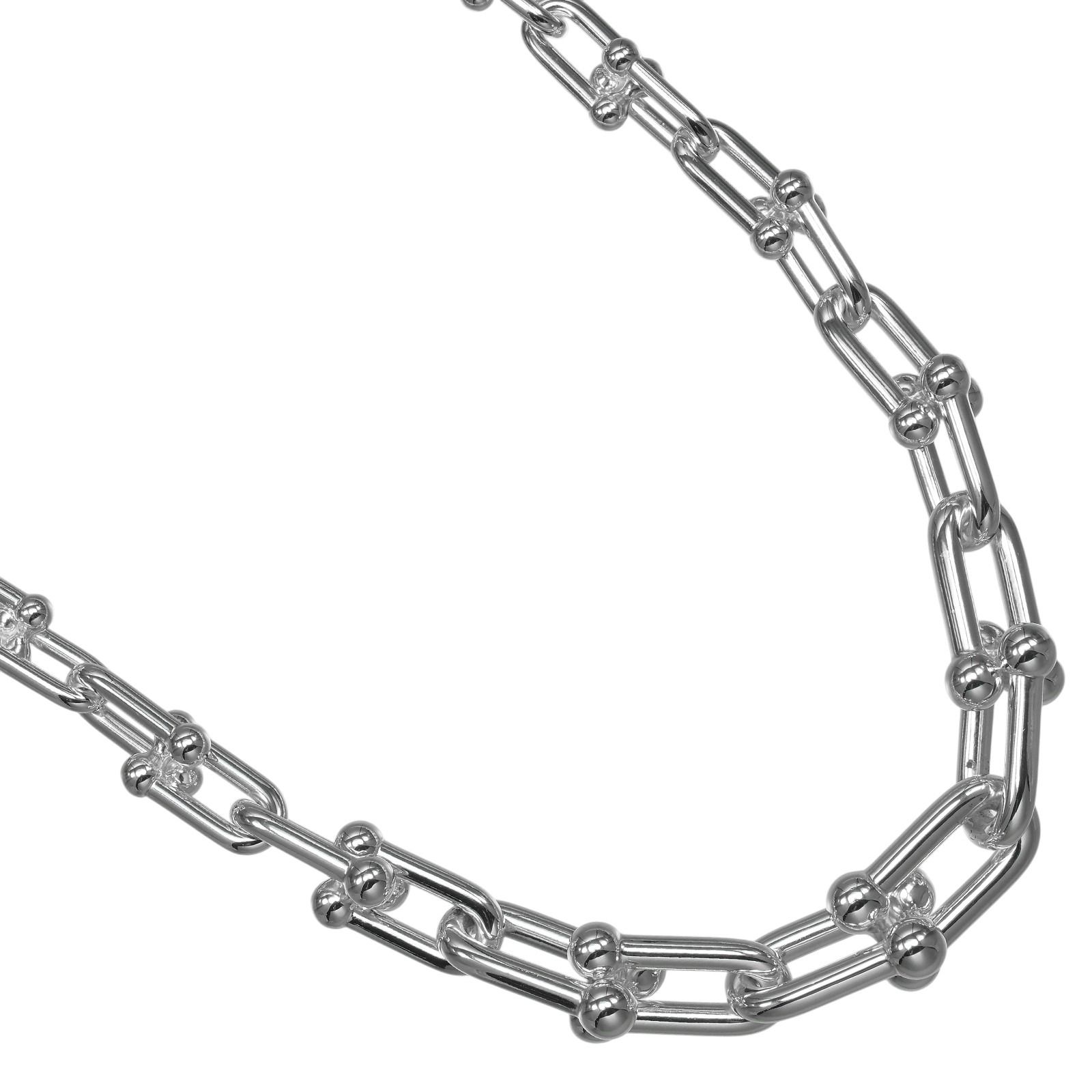 【TIFFANY&Co.】ティファニー ハードウェア グラジュエイテッドリンク シルバー925 レディース 106.4g ネックレス