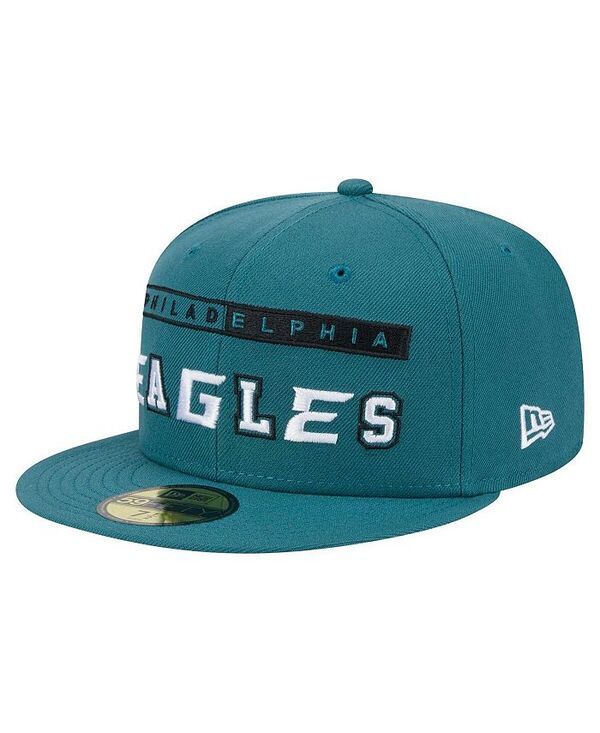 ニューエラ メンズ アクセサリー 帽子 New Era Mens Midnight Green Philadelphia Eagles Ransom 59FIFTY Fitted Hat Green