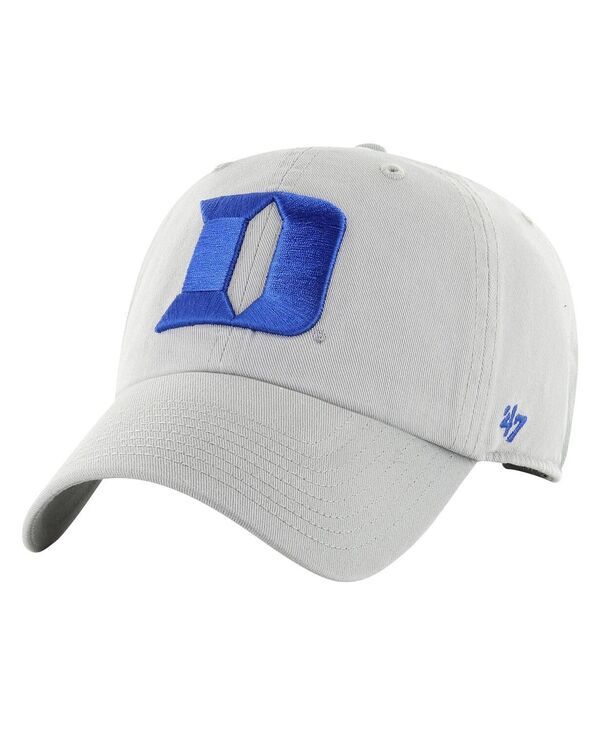 47 ブランド メンズ アクセサリー 帽子 47 Brand 47 Mens Gray Duke Blue Devils Clean Up Adjustable Hat Gray グレー
