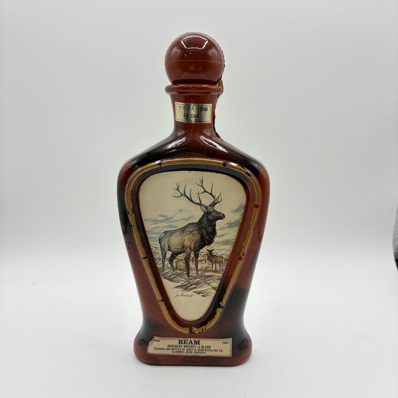 希少 ジムビーム デキャンタ エルク 陶器ボトル 古酒 750ml - メルカリ
