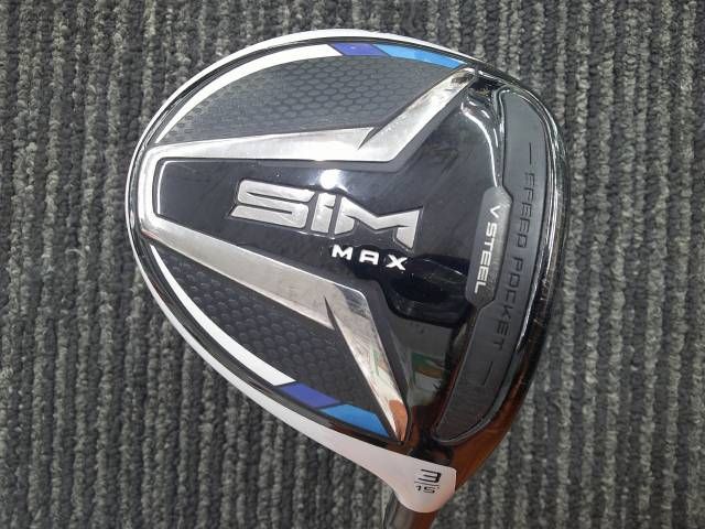 中古 フェアウェイウッド テーラーメイド SIM MAX/TENSEI BLUE TM 50(JP)/R/15[4602]■博多