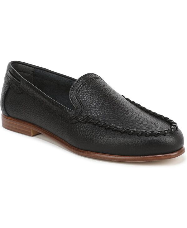 フランコサルト レディース シューズ パンプス ローファー Franco Sarto Womens Maude Round Toe Loafers Black Leather ブラック