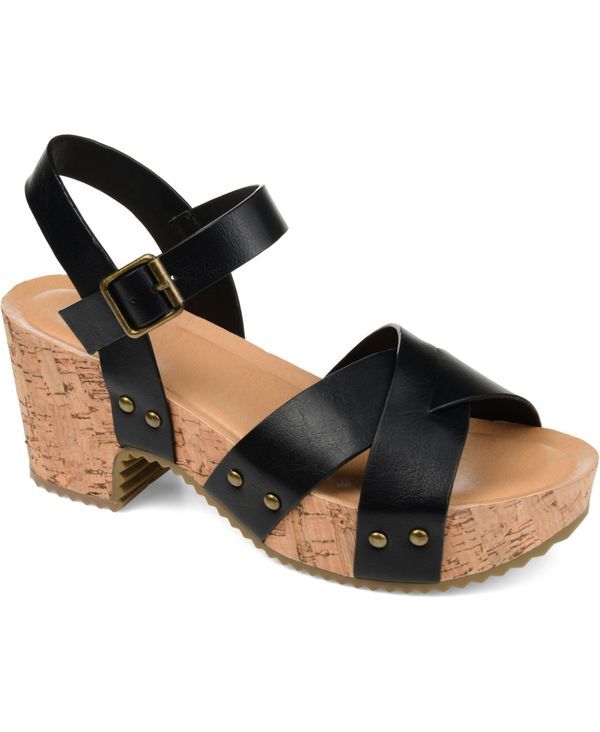 ジュルネ コレクション レディース シューズ サンダル Journee Collection Womens Valentina Sandals Black ブラック