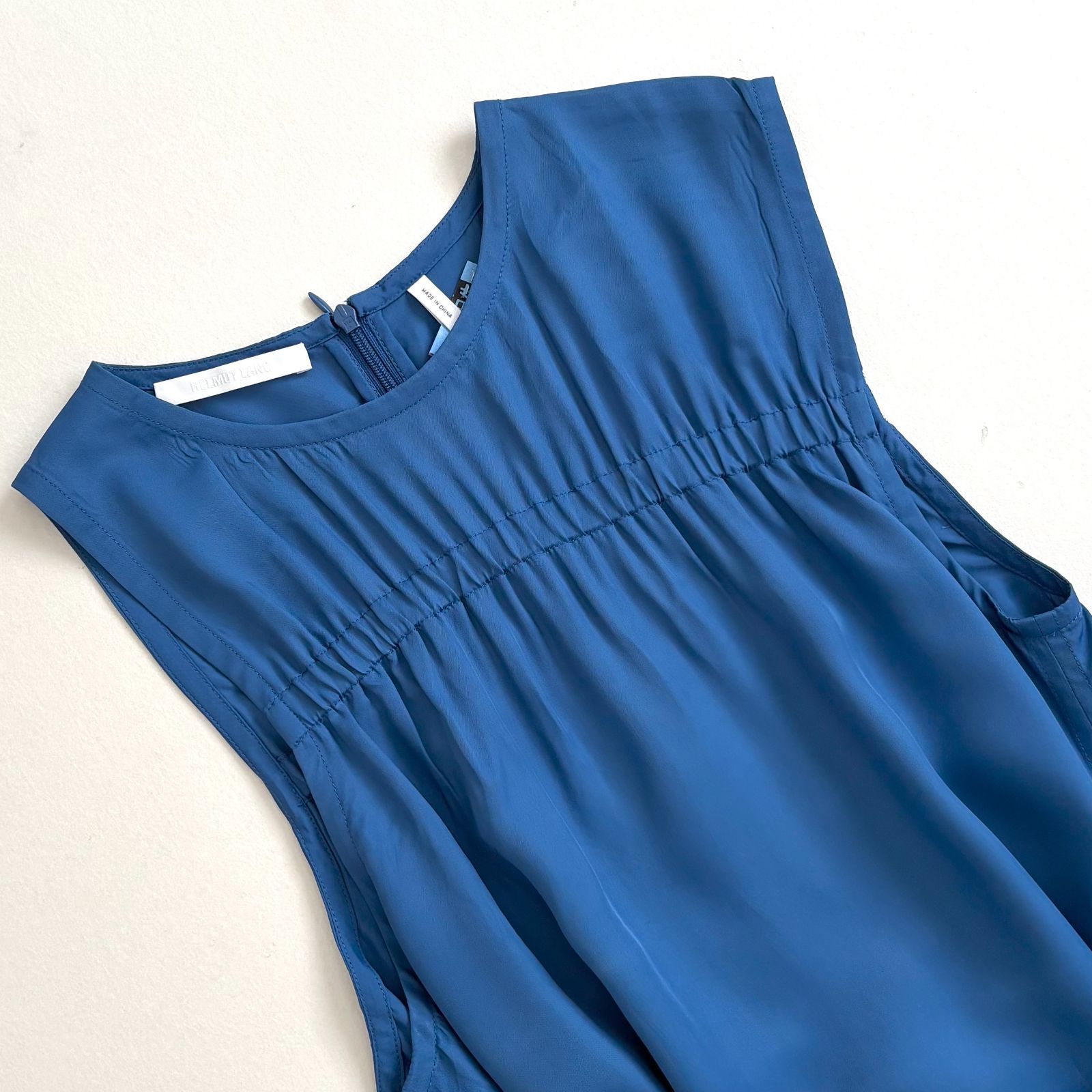 HELMUT LANG ヘルムートラング ノースリーブ ギャザーワンピース