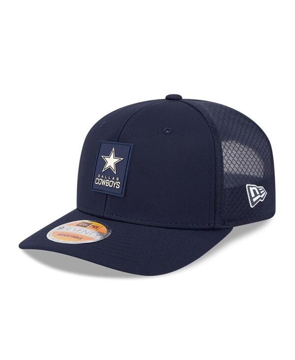 ニューエラ メンズ アクセサリー 帽子 New Era Mens Navy Dallas Cowboys 2025 Sideline 9SEVENTY Trucker Adjustable Hat N