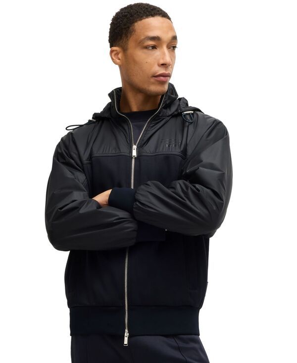 ヒューゴボス レディース アウター ジャケット・ブルゾン ジャケット Hugo Boss x Porsche Mens TwoWay Zip RegularFit Jacket Dark Blue ブ 36,270円
