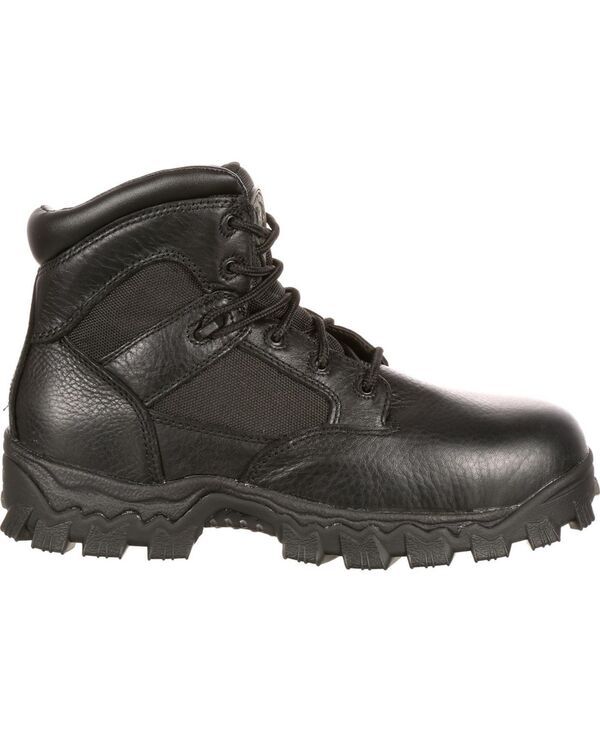 ロッキー メンズ シューズ ブーツ・レインブーツ ROCKY Mens AlphaForce Composite Toe Waterproof Duty Boot Black ブラック