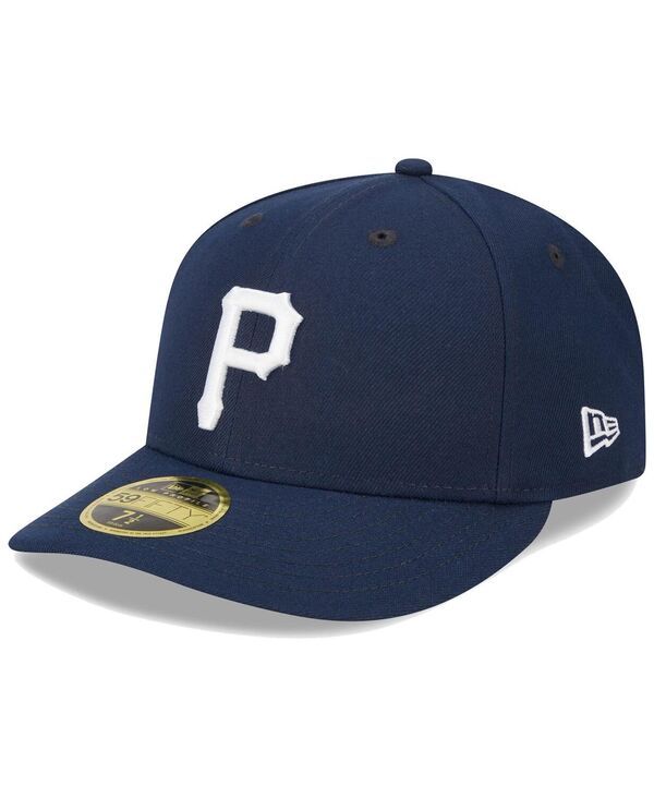 ニューエラ メンズ アクセサリー 帽子 New Era Mens Navy Pittsburgh Pirates Oceanside Low Profile 59FIFTY Fitted Hat Na