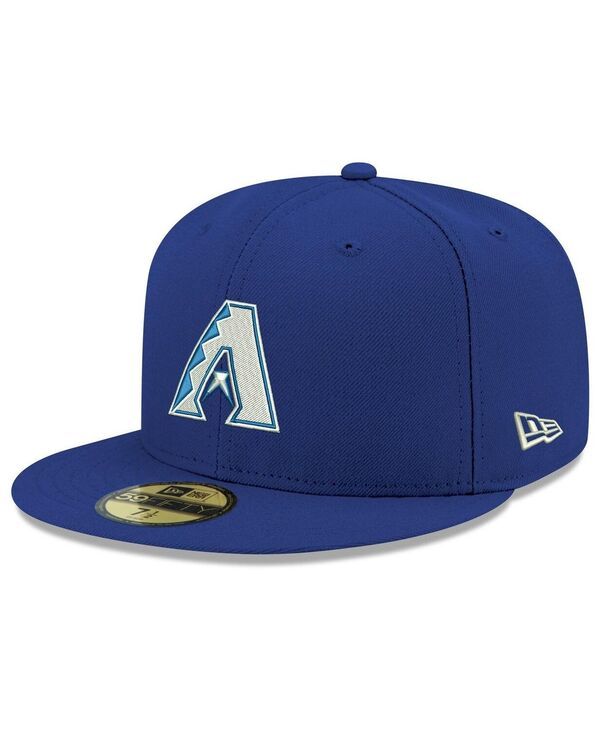 ニューエラ メンズ アクセサリー 帽子 ロゴ New Era Mens Royal Arizona Diamondbacks Logo White 59FIFTY Fitted Hat Royal ホ