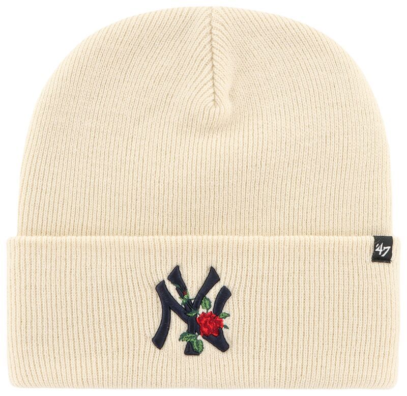 フォーティーセブン メンズ アクセサリー 帽子 ニット 47 Adult New York Yankees CreamThorn Cuffed Knit Beanie NoColor