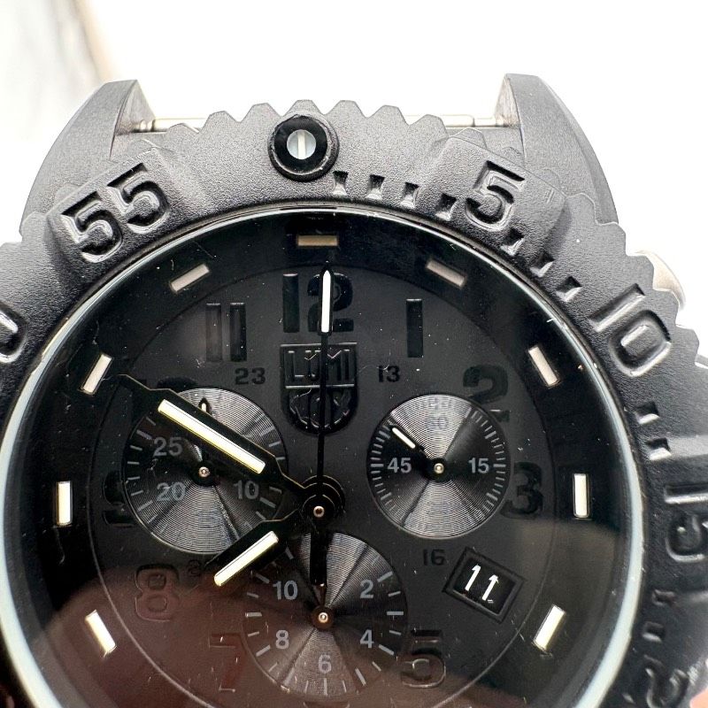 希少】LUMINOX 3080 SERIES クロノグラフ ブラックアウト 200m防水