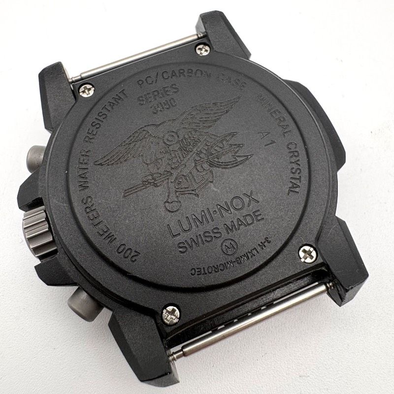 希少】LUMINOX 3080 SERIES クロノグラフ ブラックアウト 200m防水
