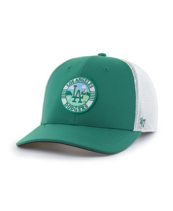 47 ブランド メンズ アクセサリー 帽子 47 Brand Mens Kelly GreenWhite Los Angeles Dodgers Elevated Greens Adjustable
