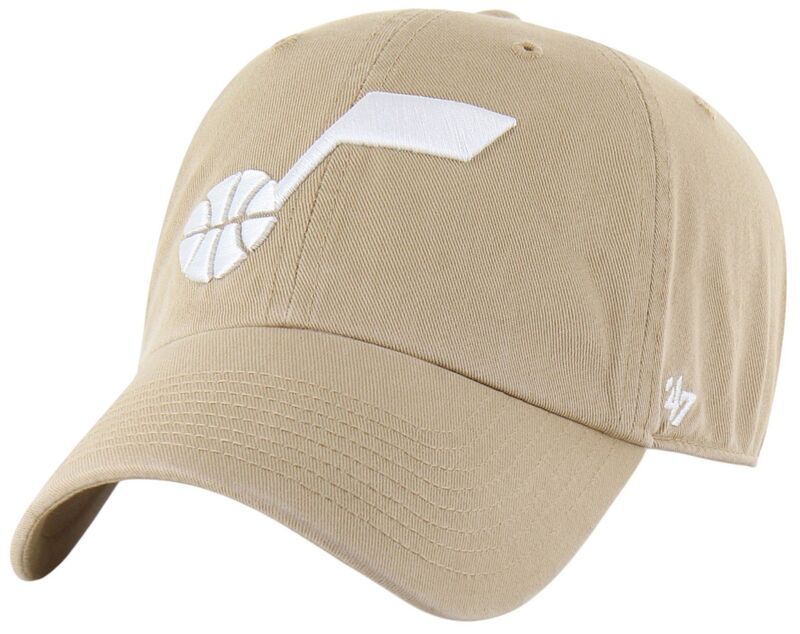 フォーティーセブン メンズ アクセサリー 帽子 ロゴ 47 Adult Utah Jazz Khaki Logo Cleanup Adjustable Hat NoColor カーキ