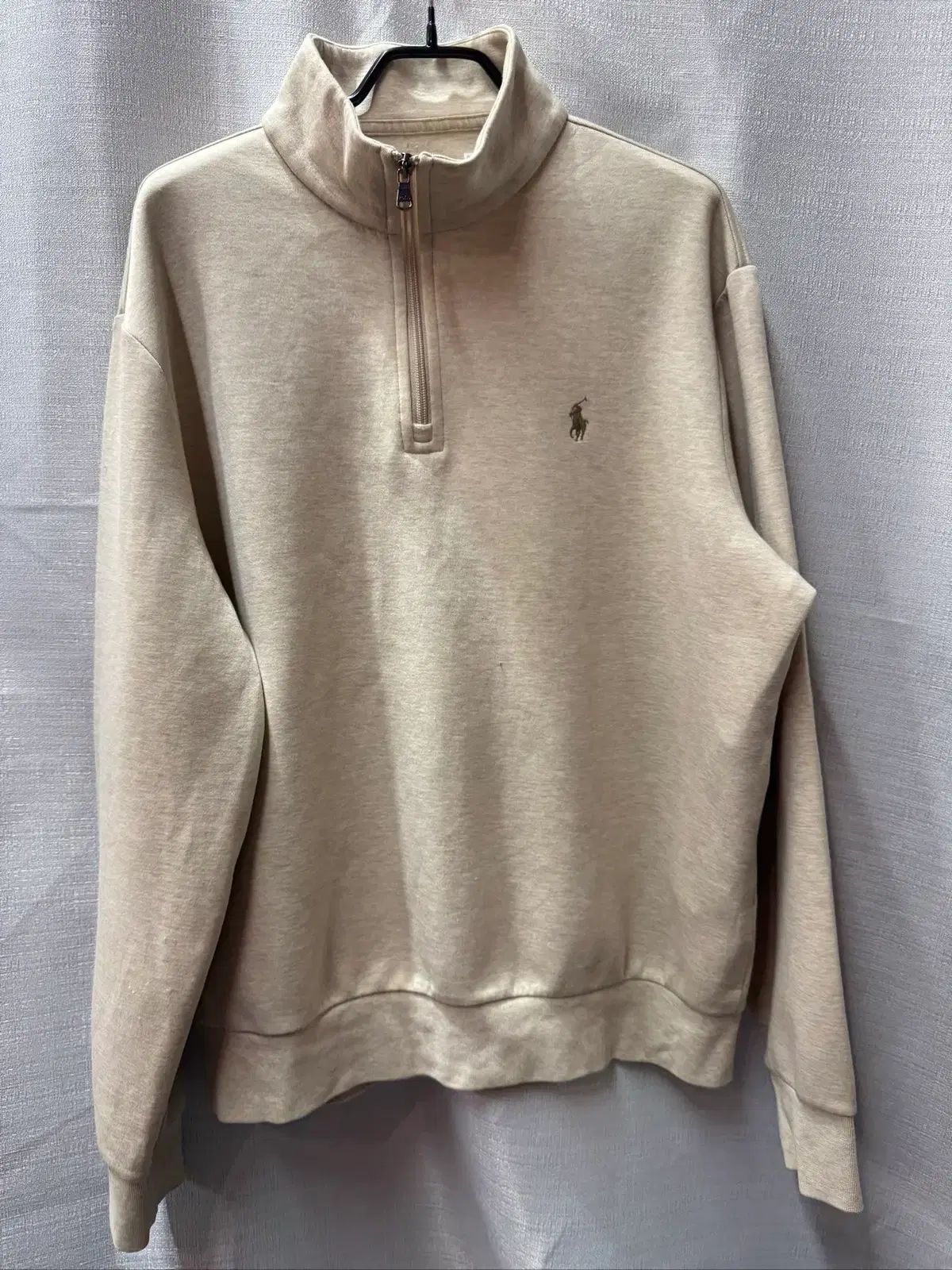 POLO Ralph Lauren ベージュ クォータージップアップ スウェット 105