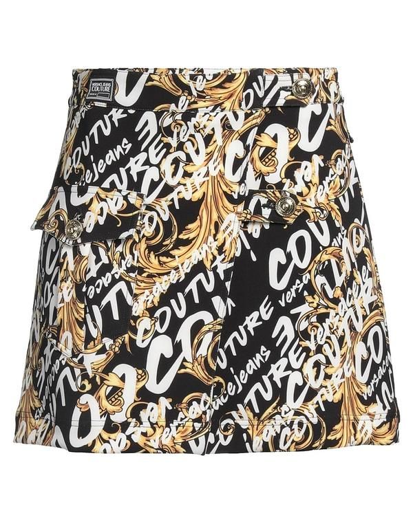 ヴェルサーチ レディース ボトムスカート VERSACE JEANS COUTURE Black ブラック
