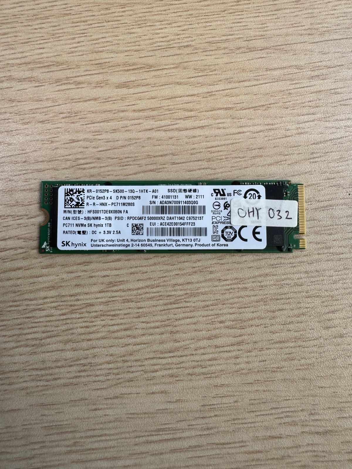 SK hynix NVMe SSD 1TB M.2 動作確認済 - メルカリ