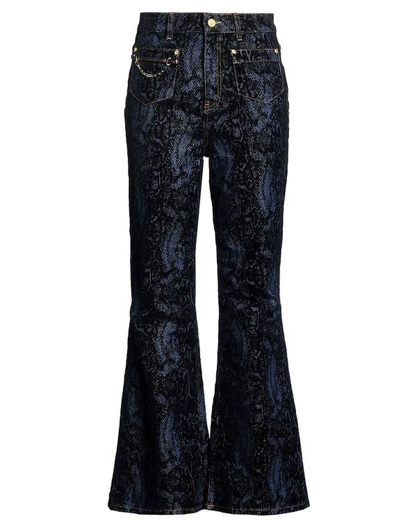 ガニー レディース ボトムス デニムパンツ ブーツカット GANNI Blue ブルー