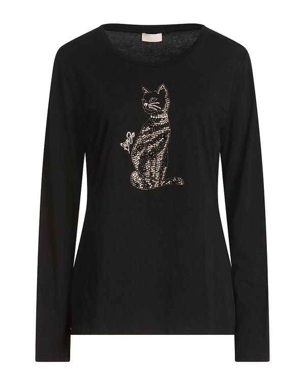 リュージョー レディース トップス Tシャツ LIU JO Black ブラック