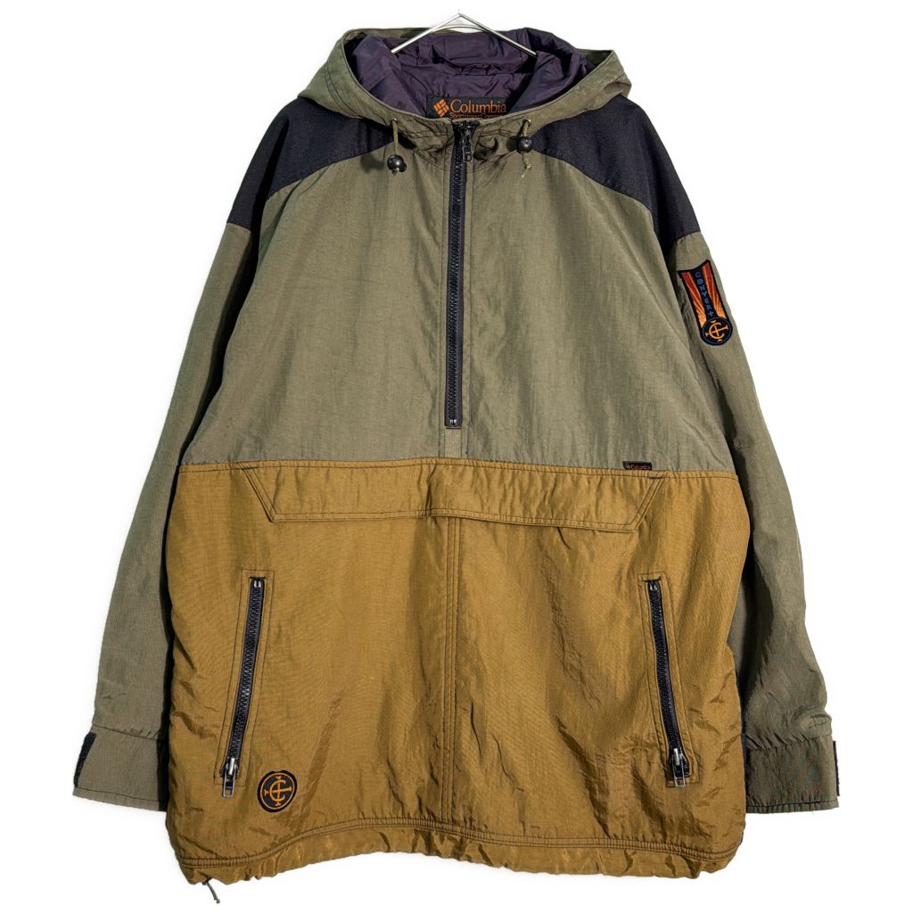 90年代 Columbia コロンビア CONVERT アノラックパーカージャケット アウトドア(メンズ SMALL)中古 古着 Y5518