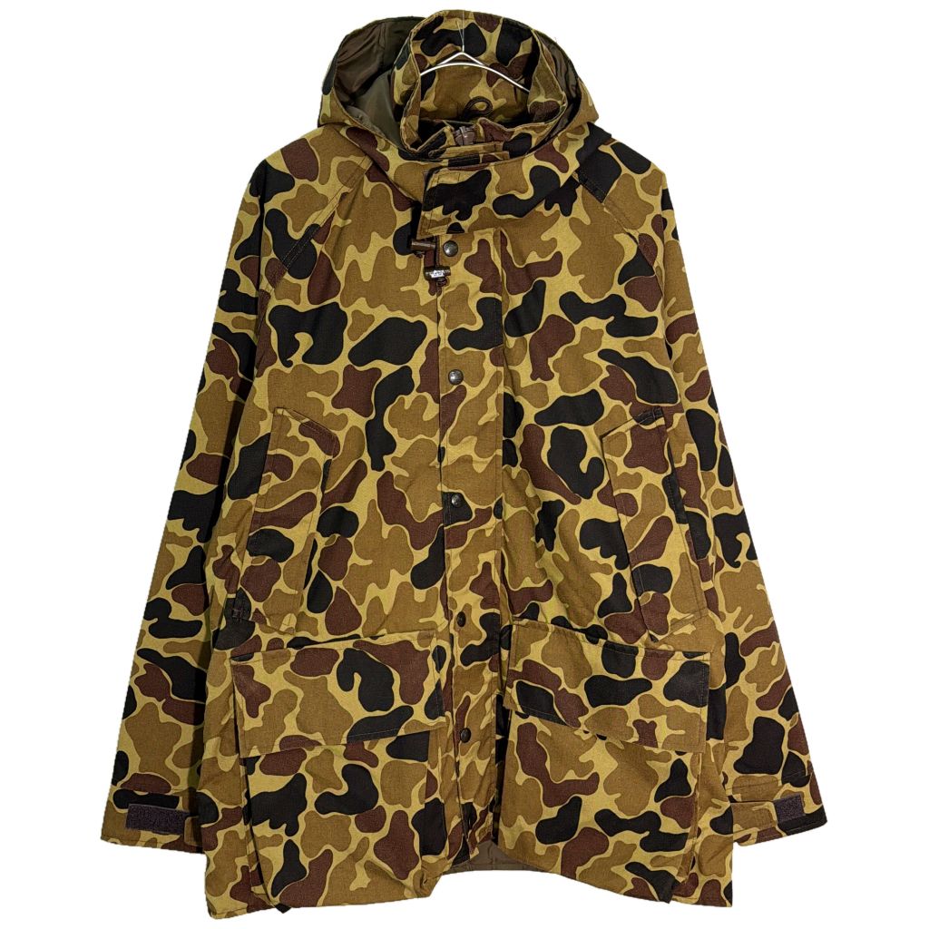 80年代 USA製 WOOLRICH ウールリッチ ダックハンターカモ マウンテンパーカー アウトドア(メンズ S)中古 古着 Y5528