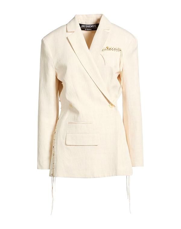 ジャクエムス レディース アウター ジャケット・ブルゾン テーラードジャケット JACQUEMUS Off White オフホワイト