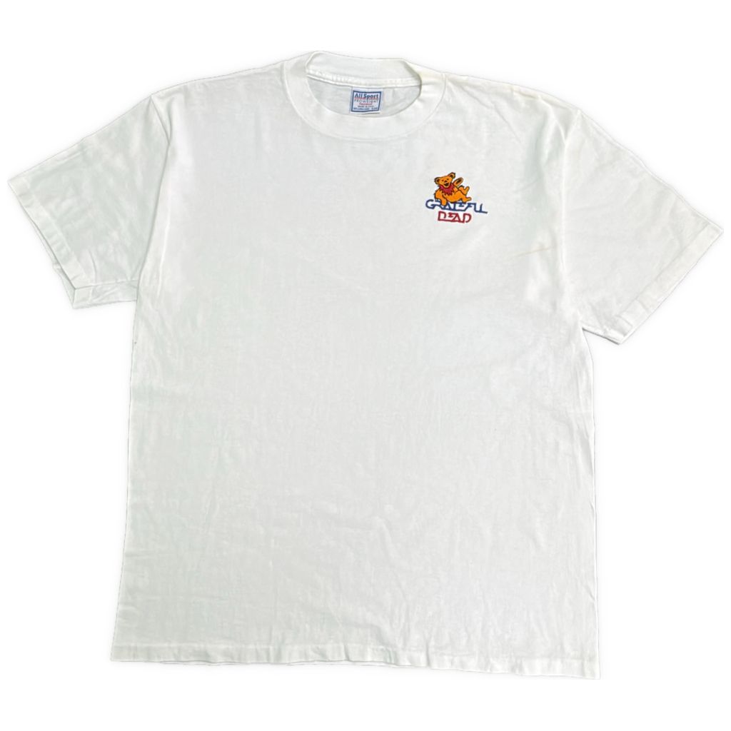 90年代 USA製 All Sports オールスポーツ GRATEFUL DEAD グレイトフル・デッド ダンシングベア Ｔシャツ バンド(メンズ XL)中古 古着 Y5559
