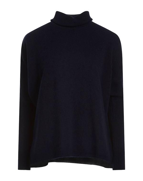 カオス レディース アウター ニット・セータートルネック KAOS Midnight Blue ブルー