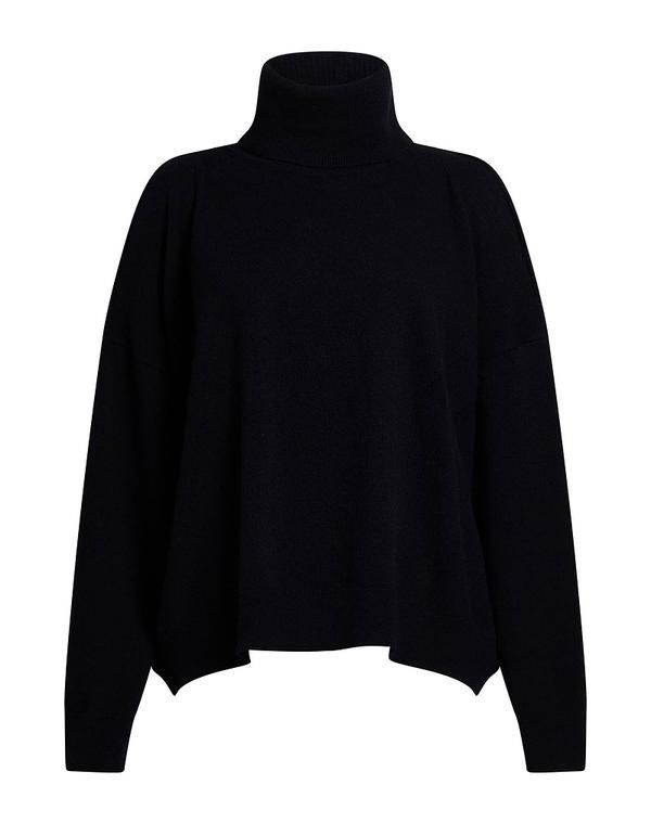 ロベルトコリーナ レディース アウター ニット・セータートルネック ROBERTO COLLINA Black ブラック
