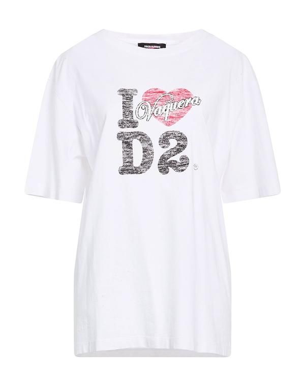 ディースクエアード レディース トップス Tシャツ DSQUARED2 White ホワイト
