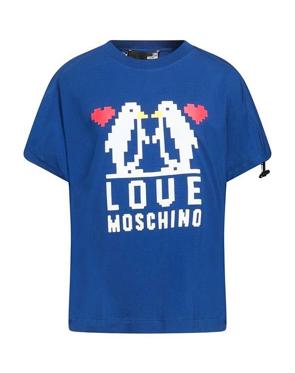 ラブ モスキーノ レディース トップス Tシャツ LOVE MOSCHINO Navy ネイビー